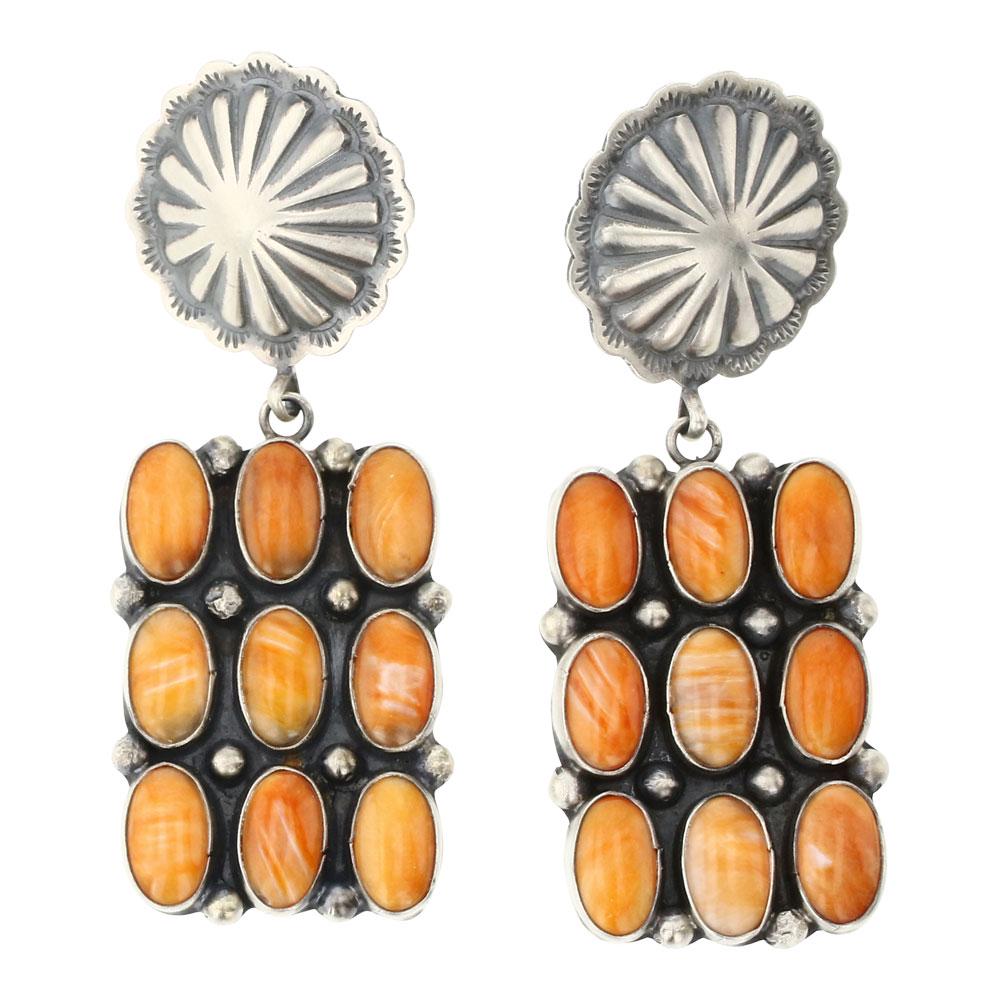 Sheila Tso Spiny Oyster Row Earrings (1 of 2)