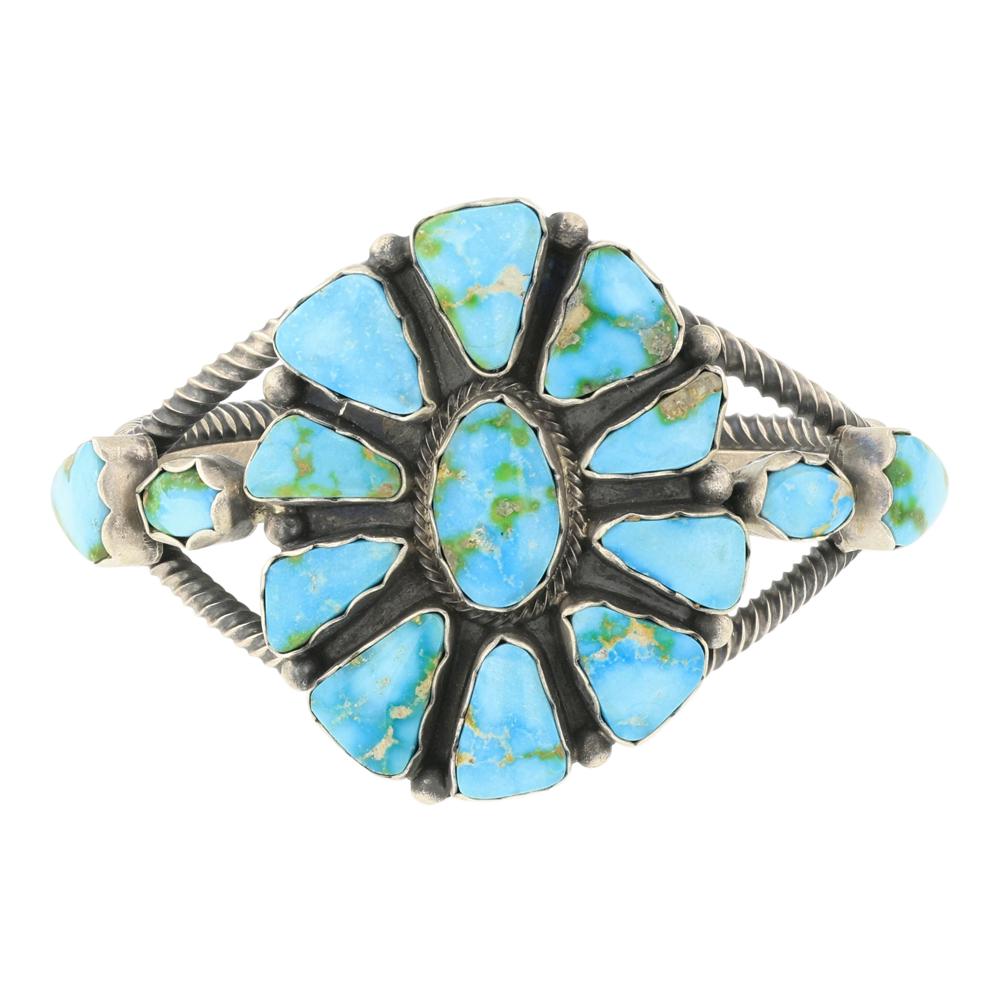 Darrin Livingston Sonoran Mountain Turquoise Cluster Cuff Bracelet (1 of 4)