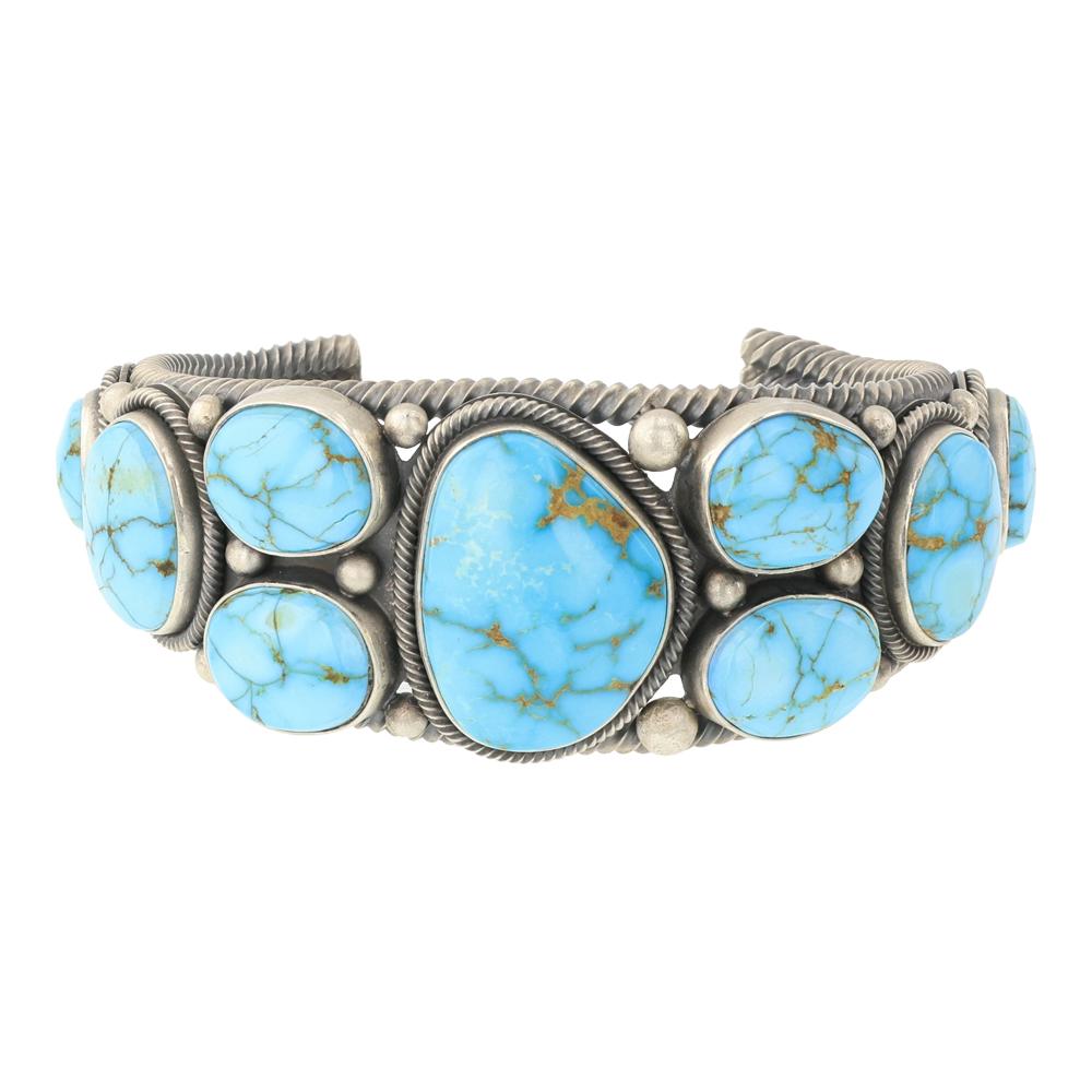 Elgin Tom Pilot Mountain Turquoise Cuff Bracelet (1 of 4)