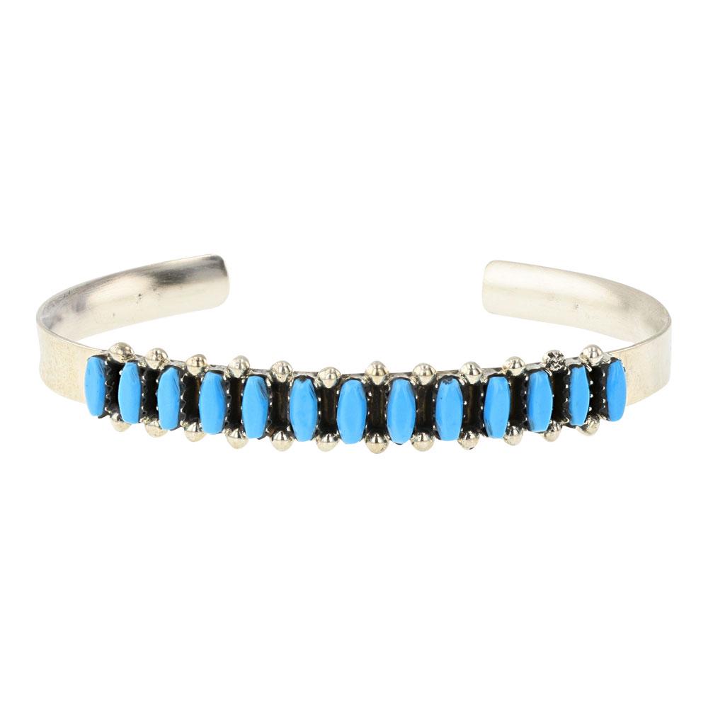 Zuni Turquoise Needlepoint Bracelet (1 of 4)