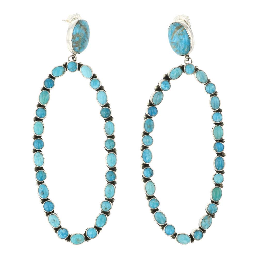 Renell Perry Kingman Turquoise Earrings (1 of 2)