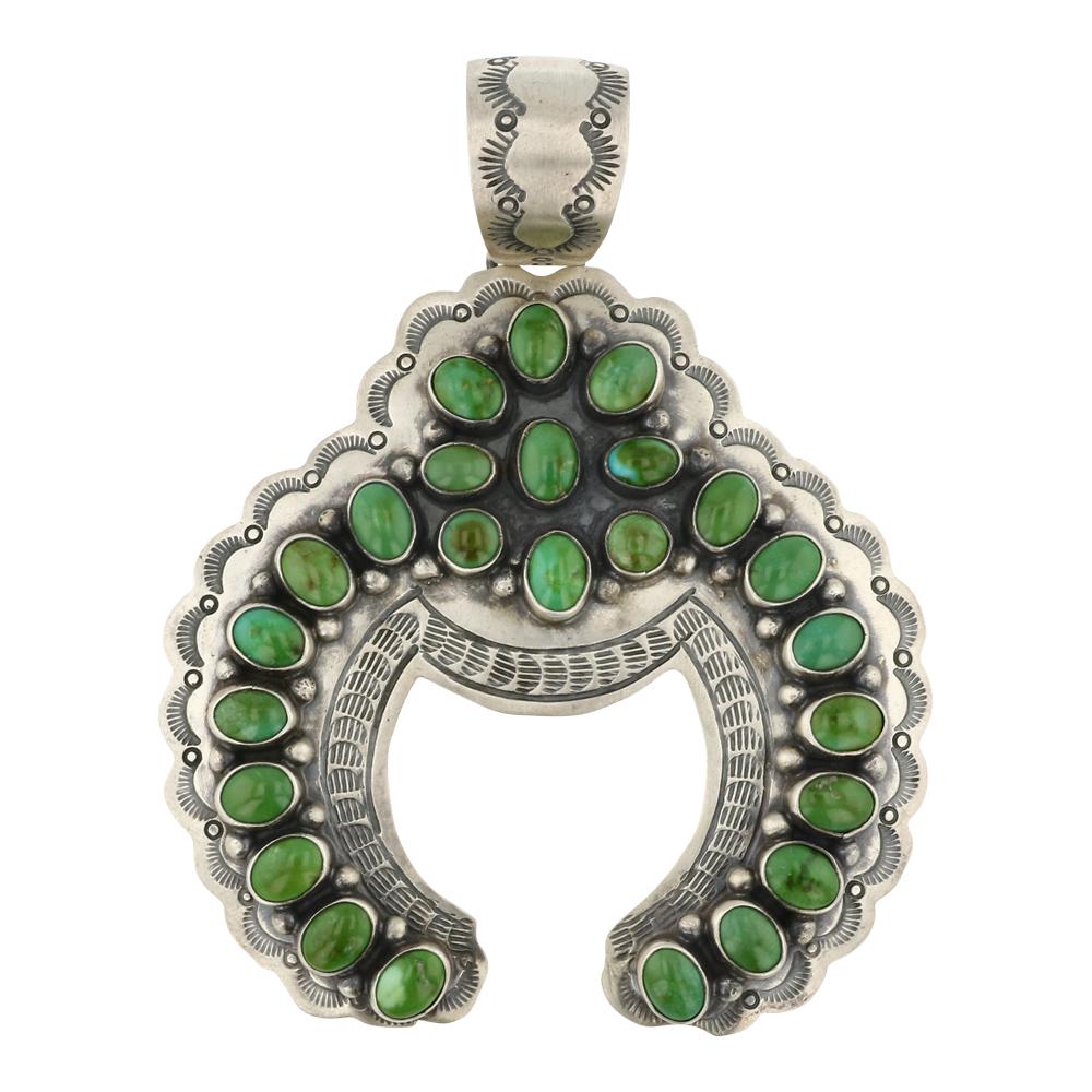 Bob Becenti Royston Turquoise Naja pendant (1 of 2)