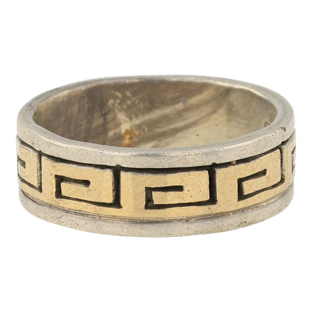 Vintage Scott Skeets 14K Gold & Sterling Silver Band (1 of 3)