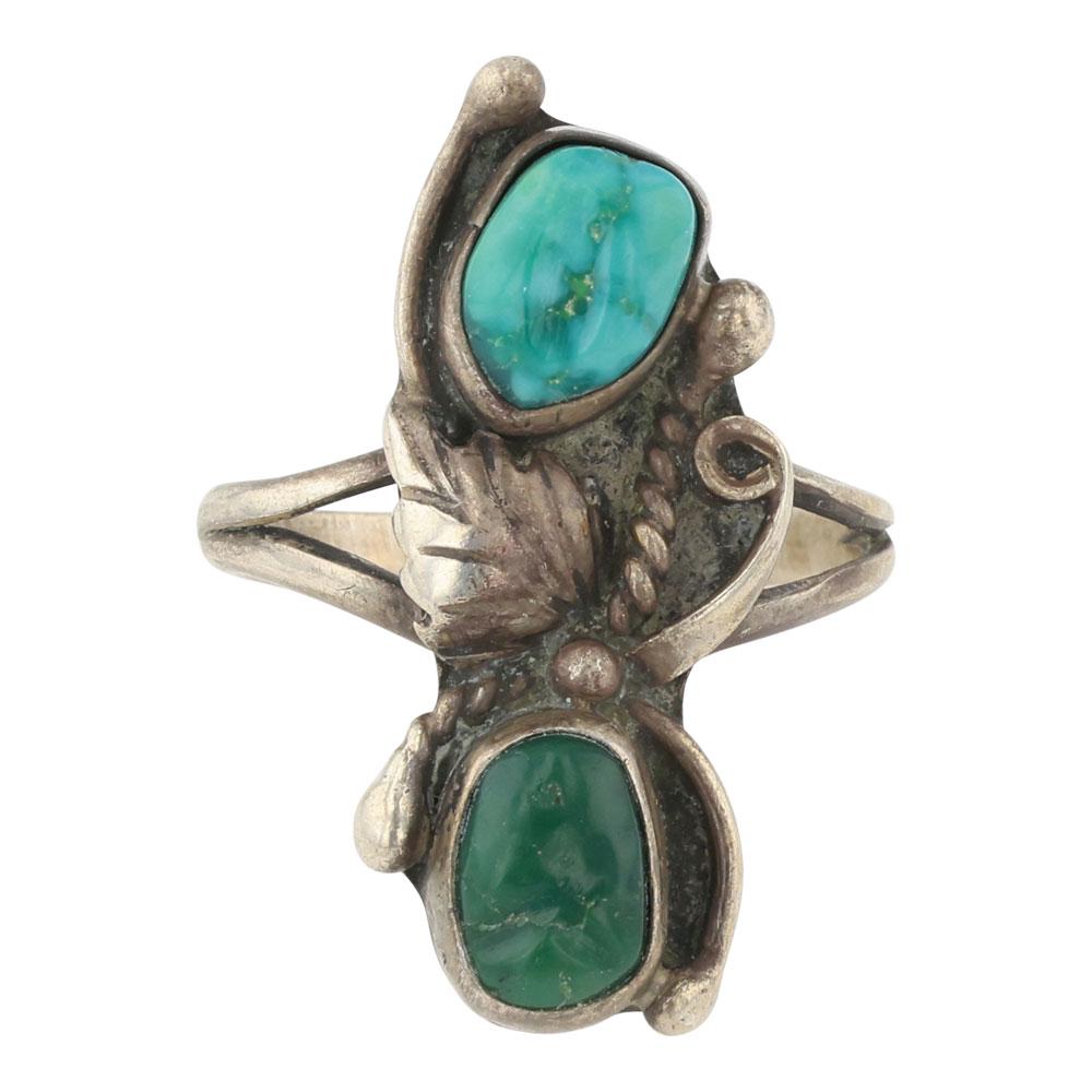 Vintage Navajo Fox Turquoise Ring (1 of 3)