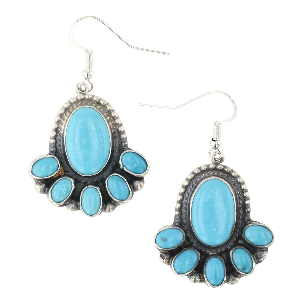Joe Tso Kingman Turquoise Earrings (1 of 2)
