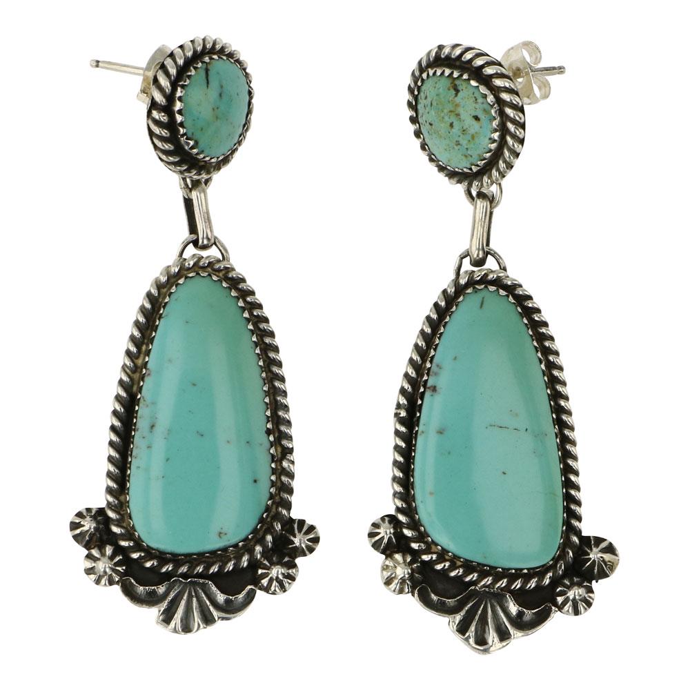Kevin Billah Compitos Turquoise Earrings (1 of 2)