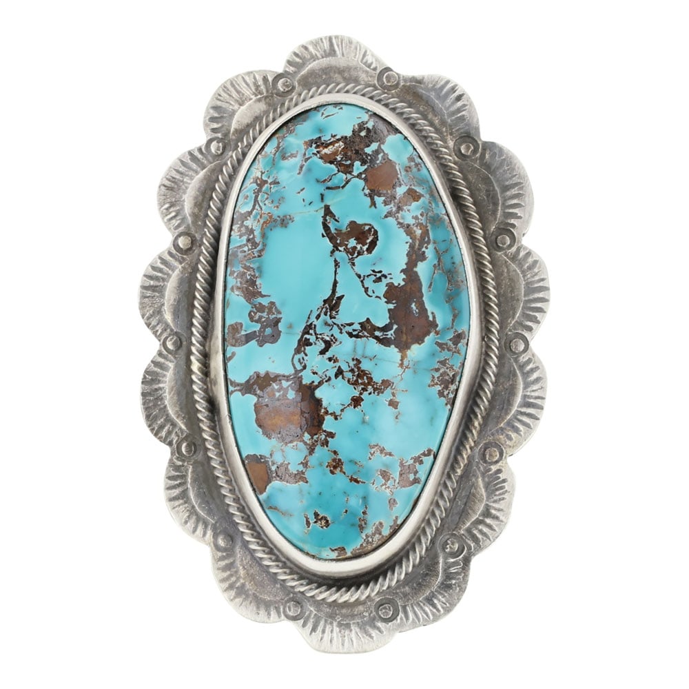 Cordell Platero Navajo Nevada Turquoise Ring (1 of 3)