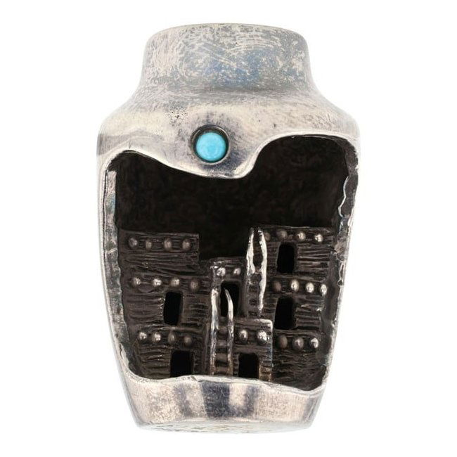 Vintage Navajo Turquoise Pueblo Paper Weight (1 of 4)