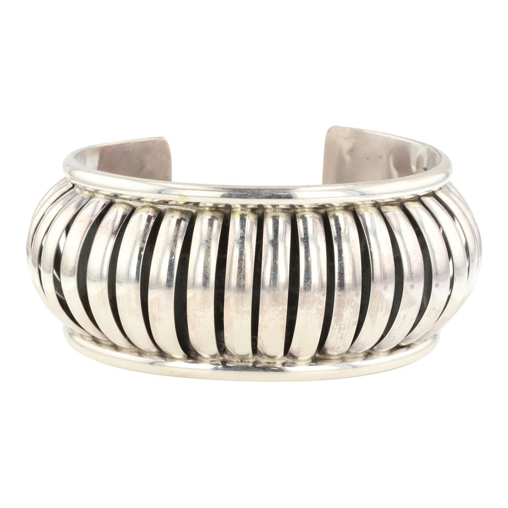 Mike Thomas Jr. Plain Silver Umbrella Cuff Bracelet (1 of 3)