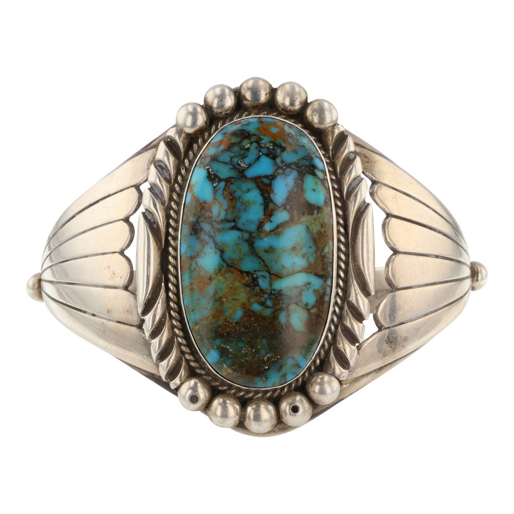 Vintage Menassa Turquoise Cuff Bracelet (1 of 3)