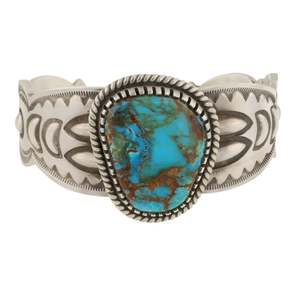 Alex Sanchez Pilot Mountain Turquoise Bump Out Bracelet (1 of 3)