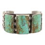 Vintage Navajo Menassa Turquoise Stone Cuff Bracelet