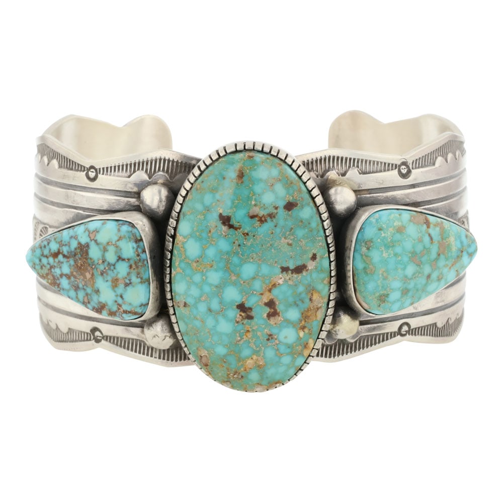 Leroy James Turquoise Mountain Turquoise Cuff Bracelet (1 of 4)