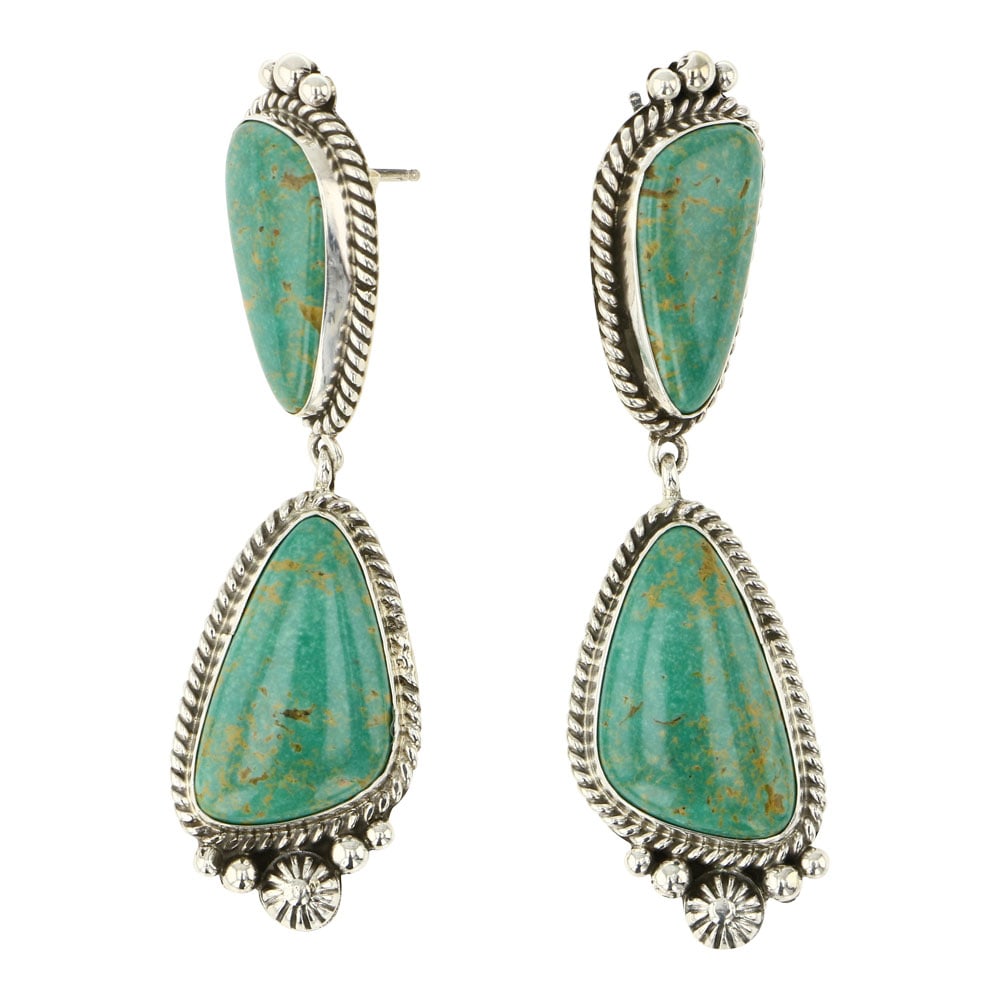 Carol Wylie Navajo Menassa Turquoise Earrings (1 of 2)