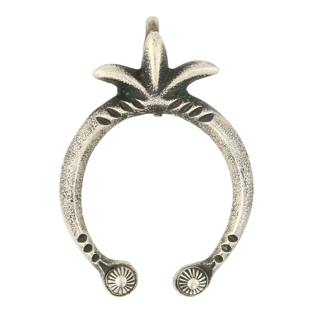 Mary Cayatineto Sandcast Plain Silver Naja Pendant (1 of 2)