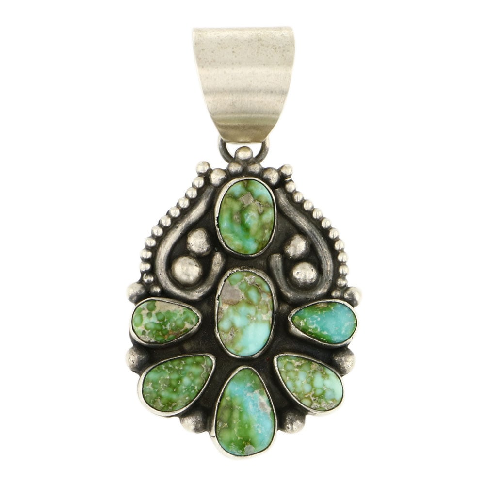Bob Becenti Sonoran Gold Turquoise Pendant (1 of 2)