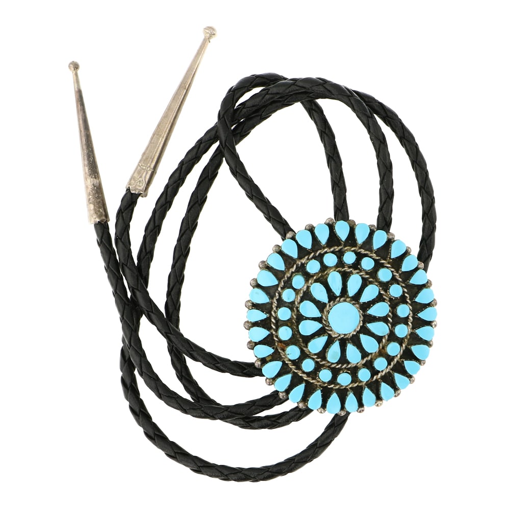 Block Cluster Navajo Bolo Tie (1 of 3)