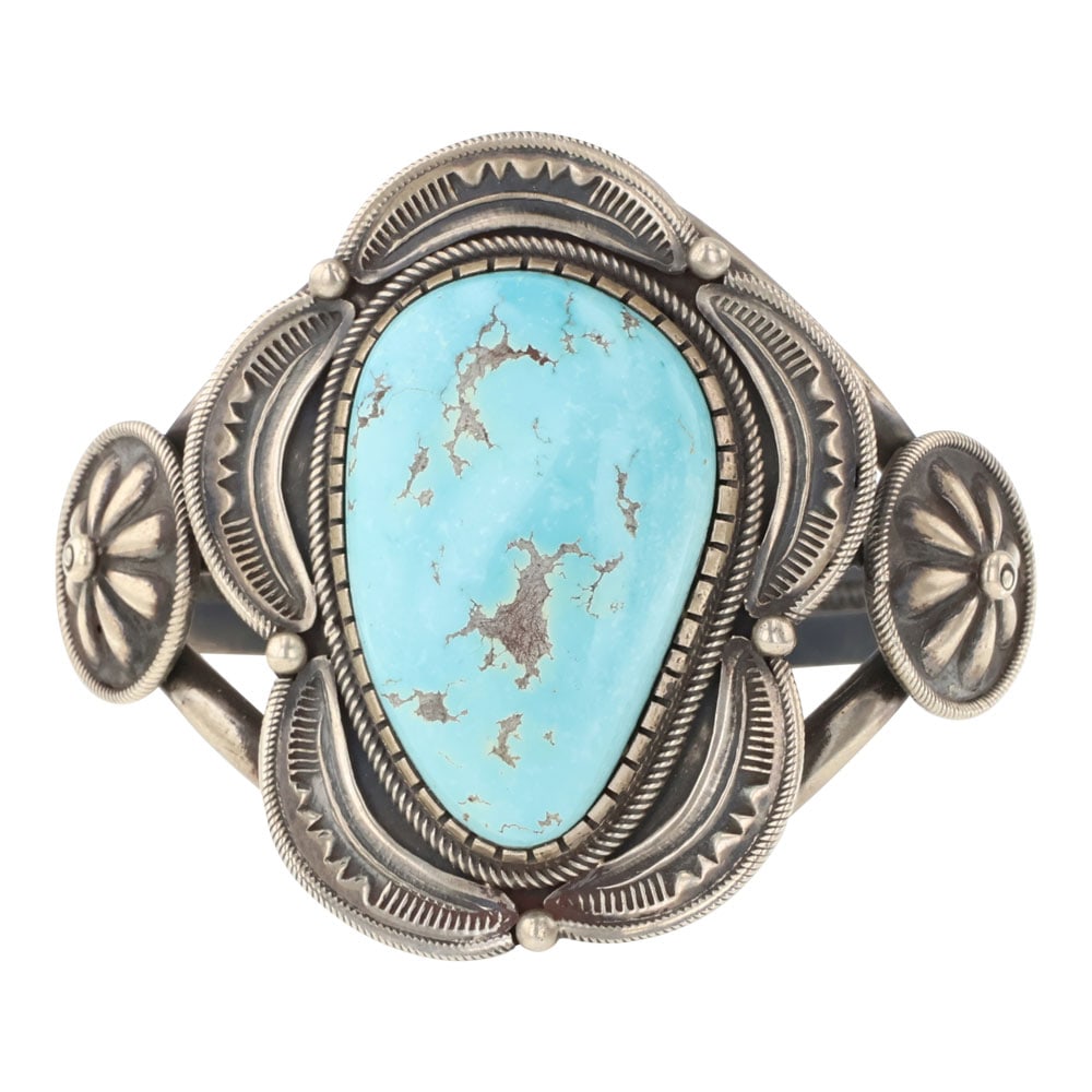 Danny Clark Navajo Godber's Turquoise Cuff Bracelet (1 of 3)
