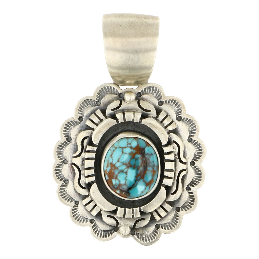 Daniel Benally Navajo Egyptian Turquoise Pendant (1 of 2)