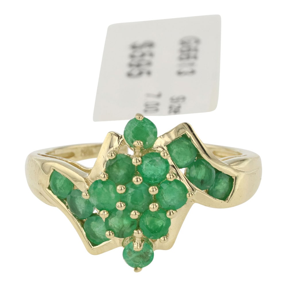 10K Gold Emeralds ring (1 of 4)
