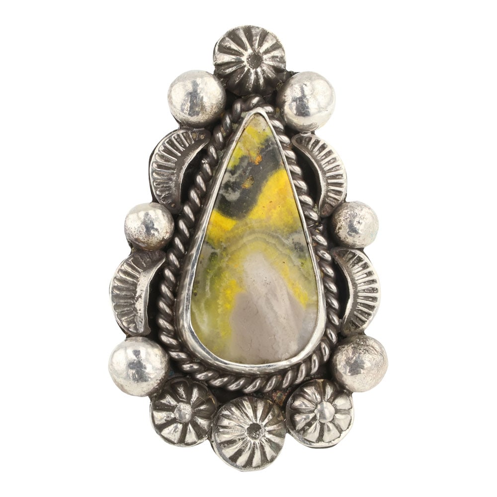 Damian Cotton Navajo Bumble Bee Jasper Ring (1 of 3)