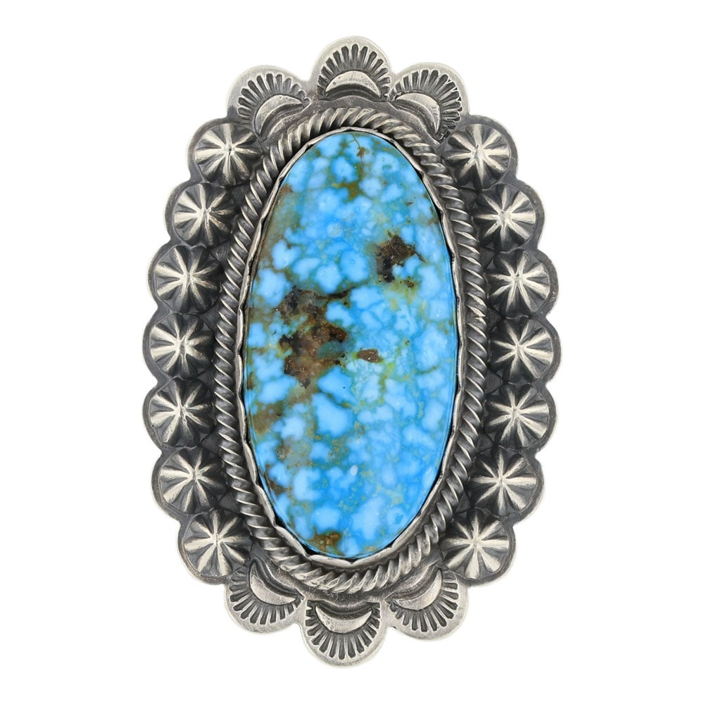 Daniel Benally Turquoise Mountain Turquoise Ring (1 of 3)