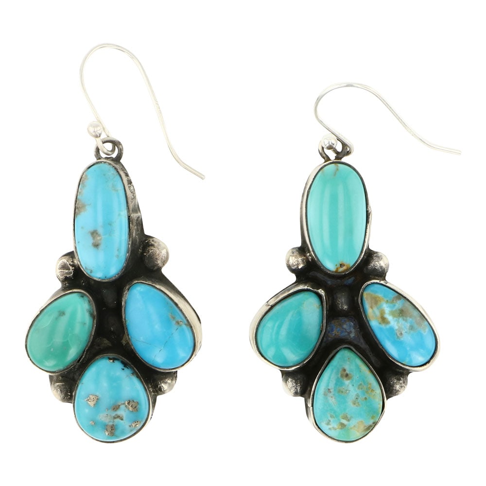 Ella Peters Navajo Nevada Turquoise Earrings (1 of 2)