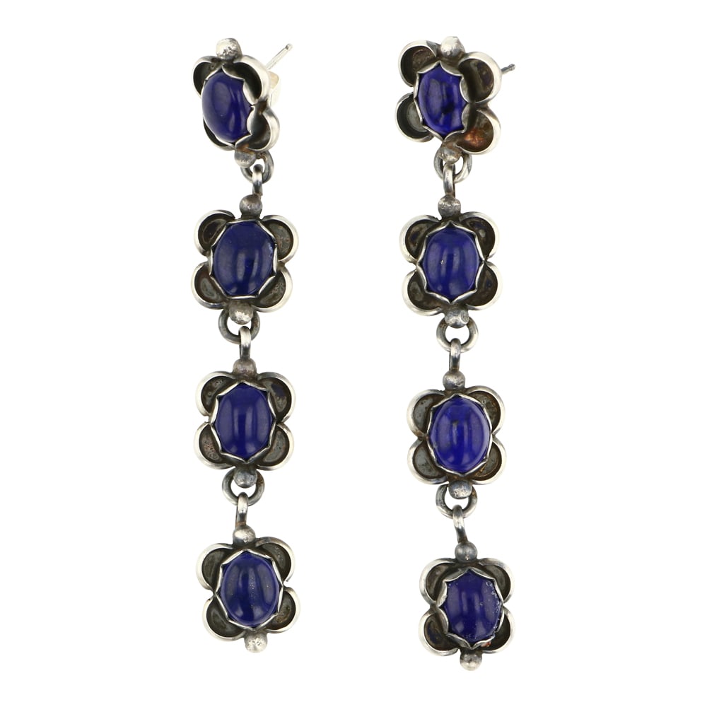 Travis Jim Navajo Lapis Earrings (1 of 2)