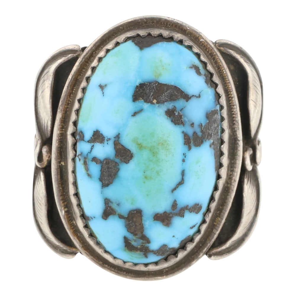 Vintage Navajo Persian Turquoise Ring (1 of 3)