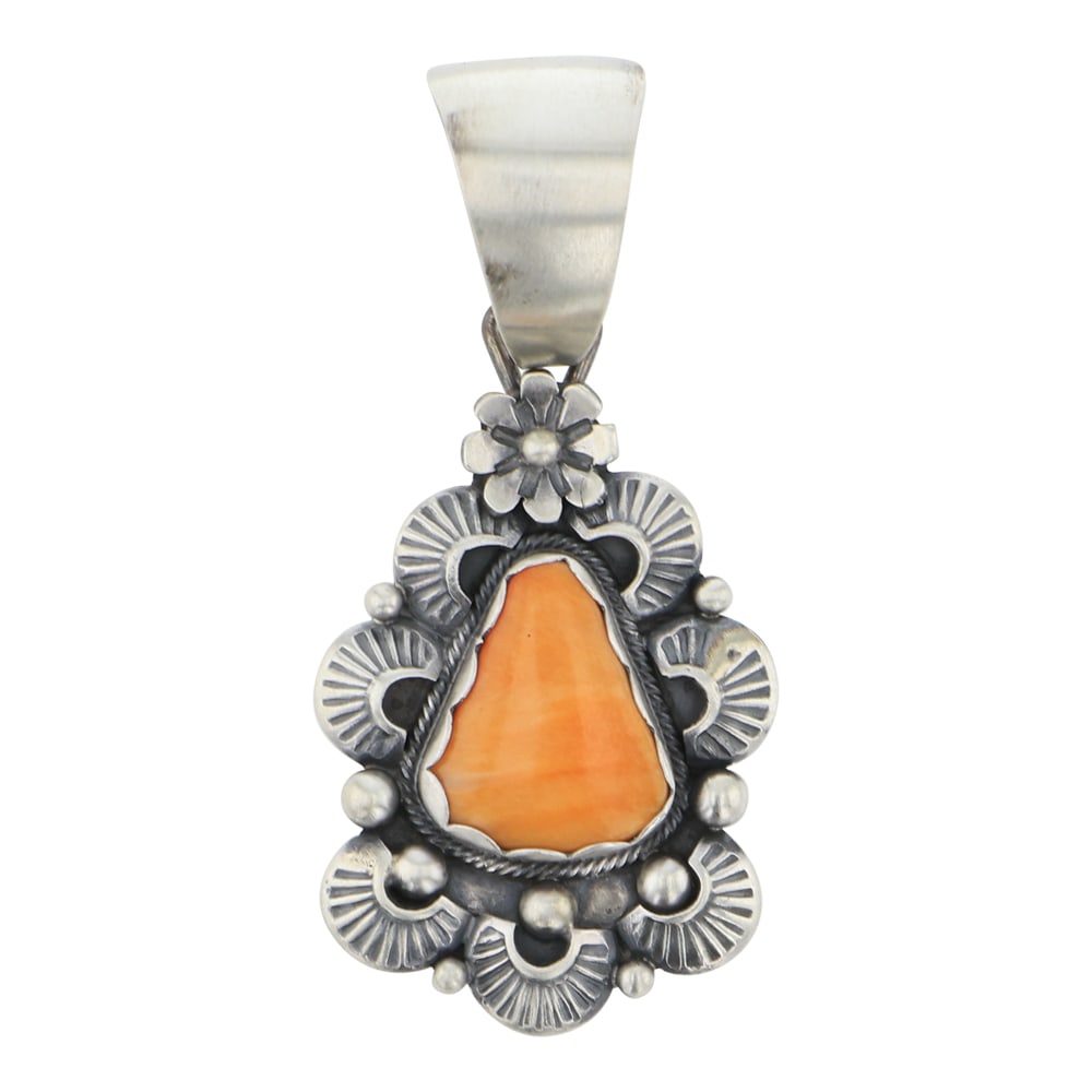Daniel Benally Navajo Spiny Oyster Pendant (1 of 2)