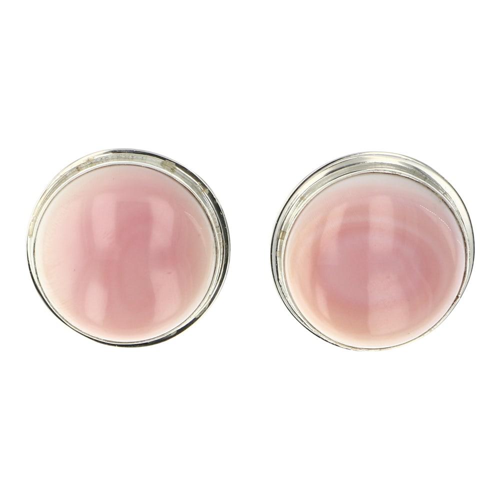 Lee Sandoval Navajo Pink Conch Shell Earrings (1 of 2)