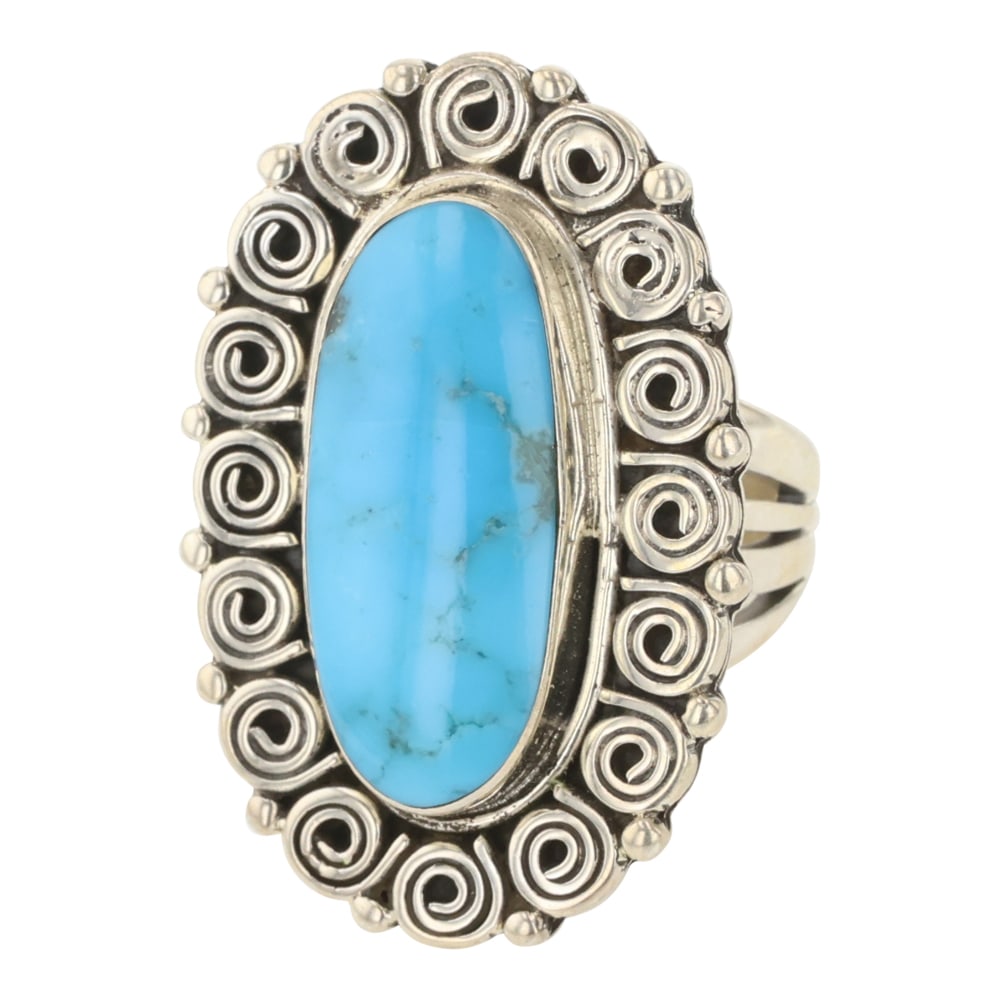 RB Navajo Compitos Turquoise Ring (1 of 3)