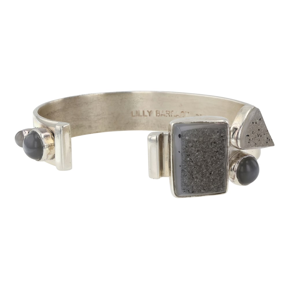 Lilly Barrack Southwest Shop Druzy Quartz Cuff Bracelet (1 of 4)