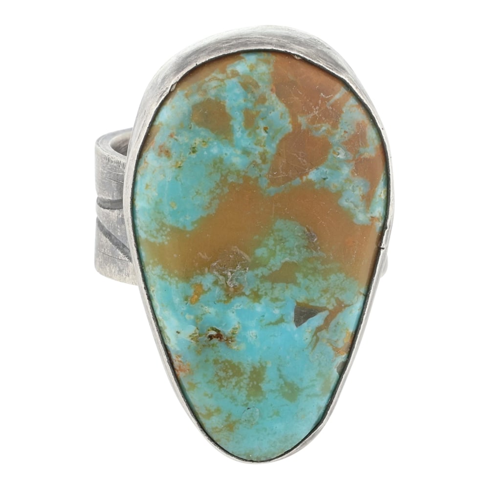 Chimney Butte Navajo Menassa Turquoise Ring (1 of 3)