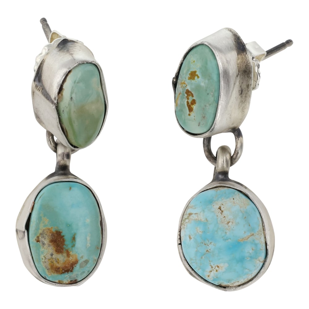 Ella Peters Navajo Nevada Turquoise Earrings (1 of 2)