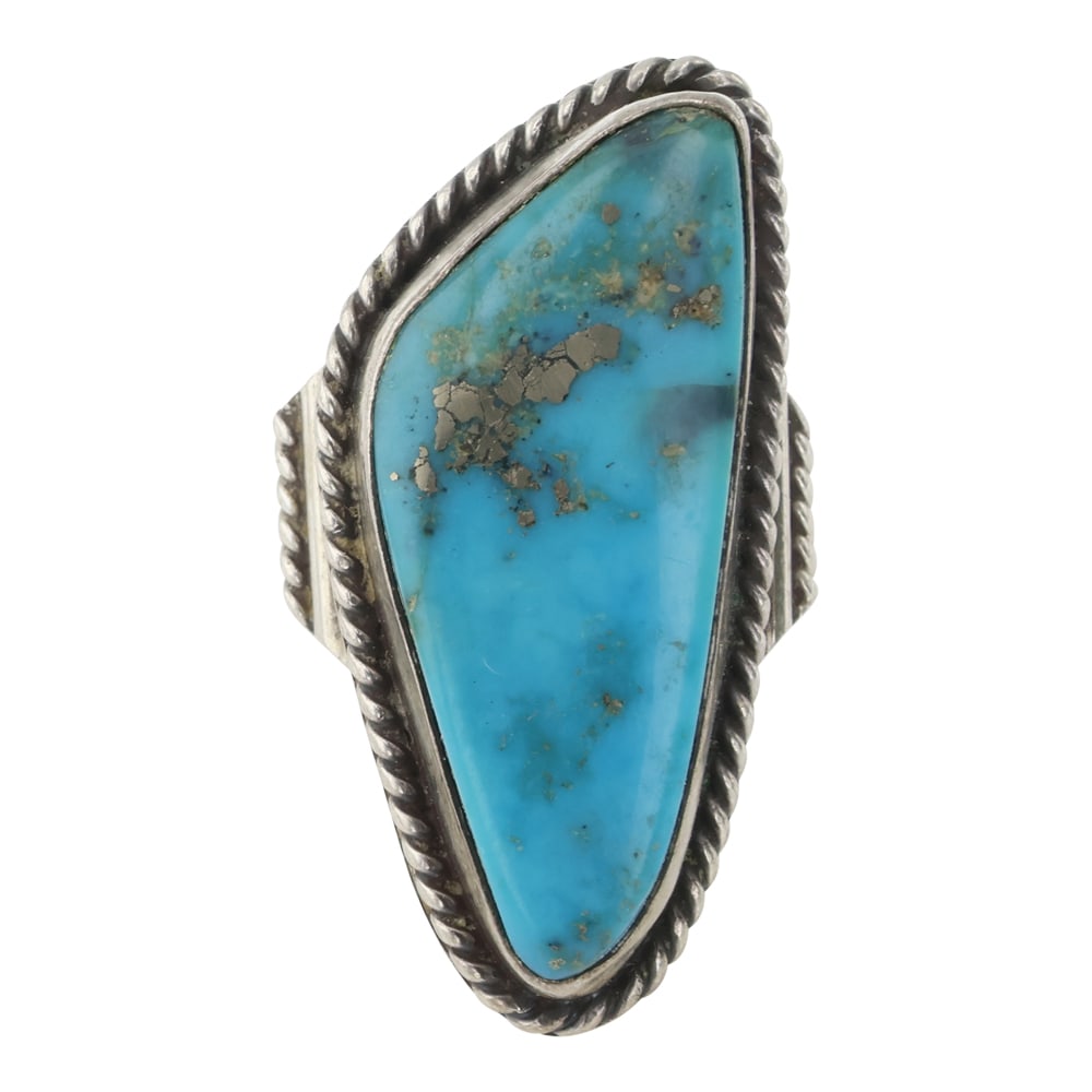 Vintage Navajo Morenci Turquoise Ring (1 of 3)