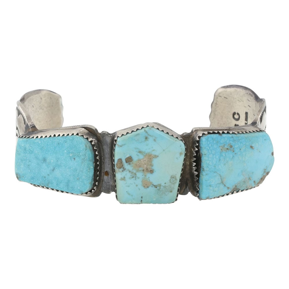 Sean Cayatineto Navajo Compitos Turquoise Cuff Bracelet (1 of 4)