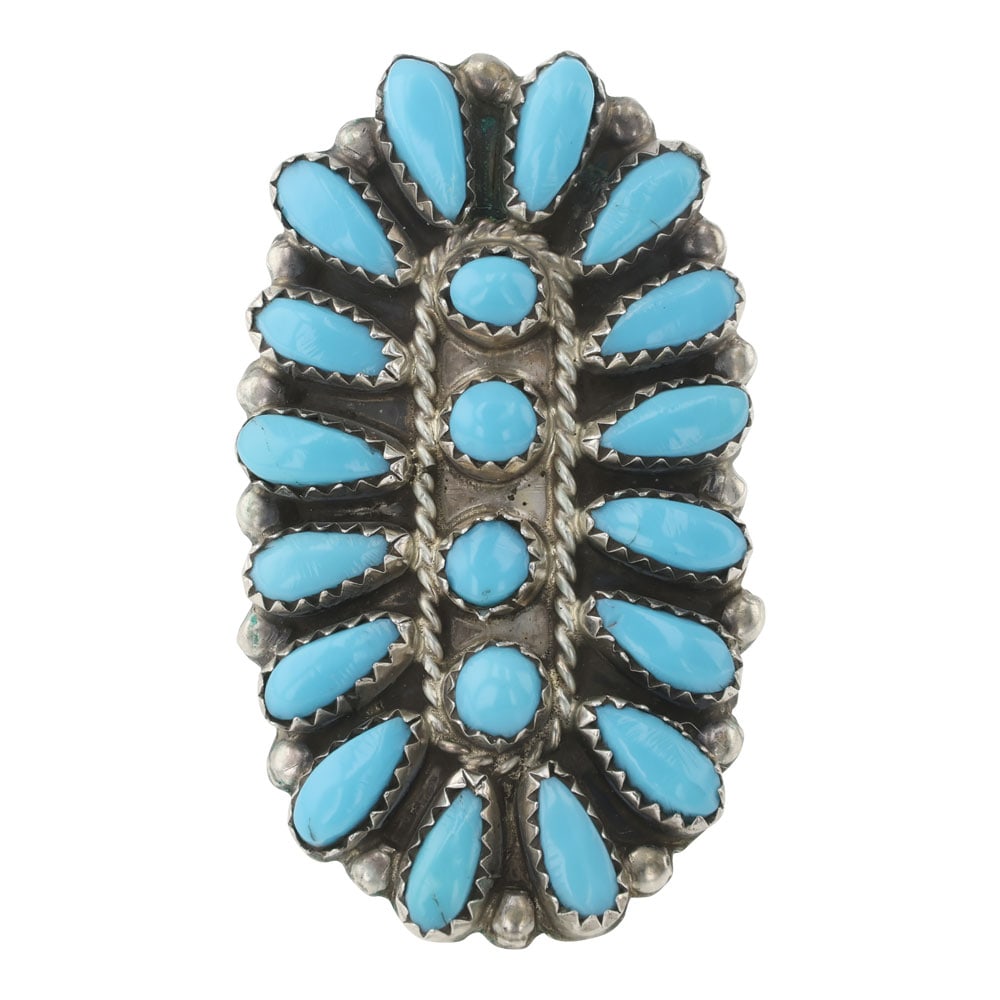 Paul Jones Navajo Block Cluster Ring (1 of 3)