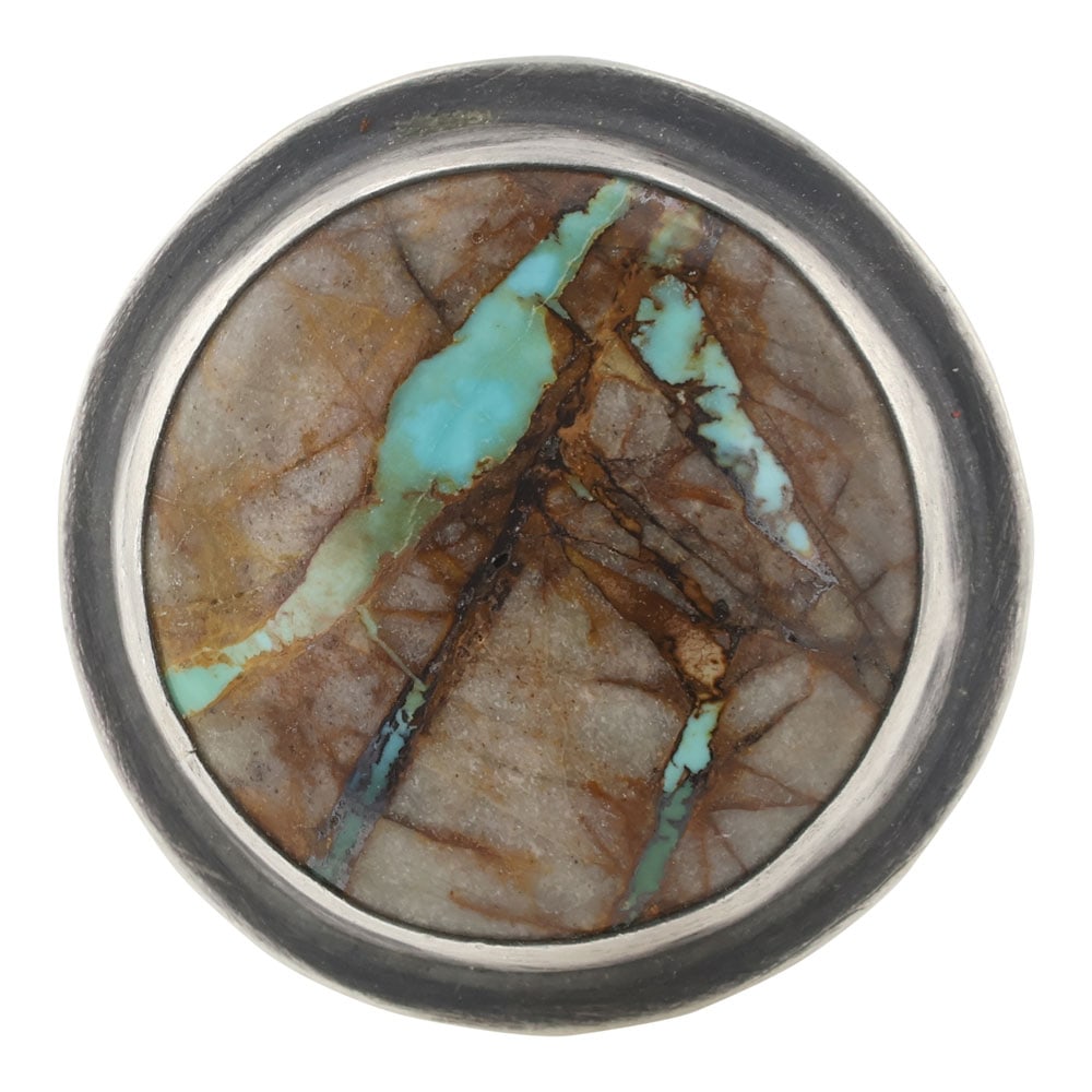 Southwest Anglo Artist Boulder Turquoise Ring (1 of 3)