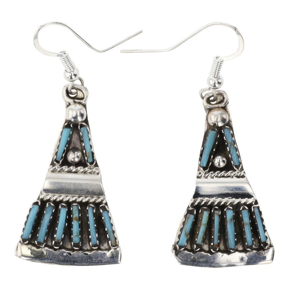 Zuni Turquoise Needlepoint Earrings (1 of 2)