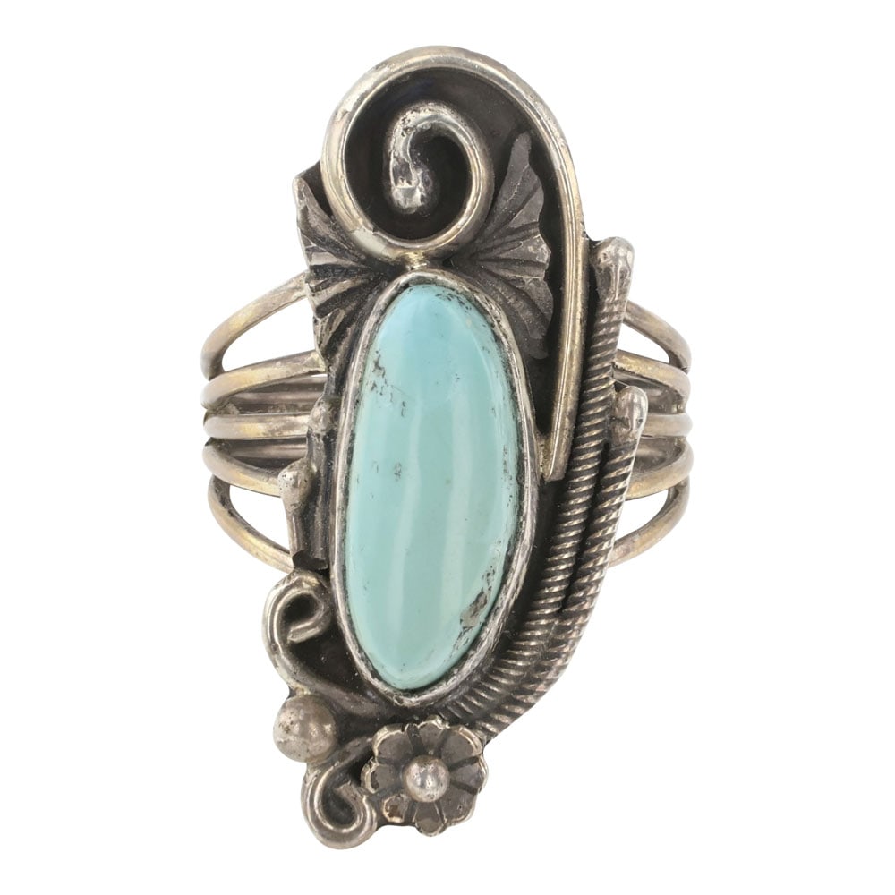 Lorenzo Juan Navajo Compitos Turquoise Ring (1 of 3)