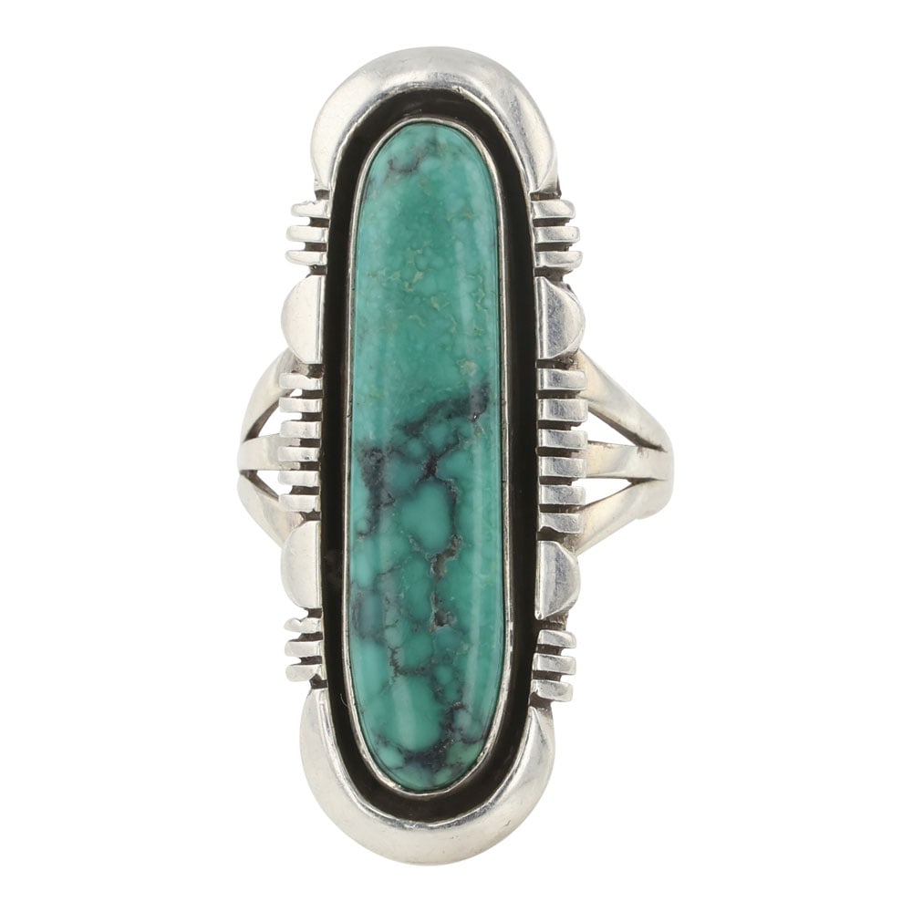 Navajo Variscite Long Oval Ring (1 of 3)