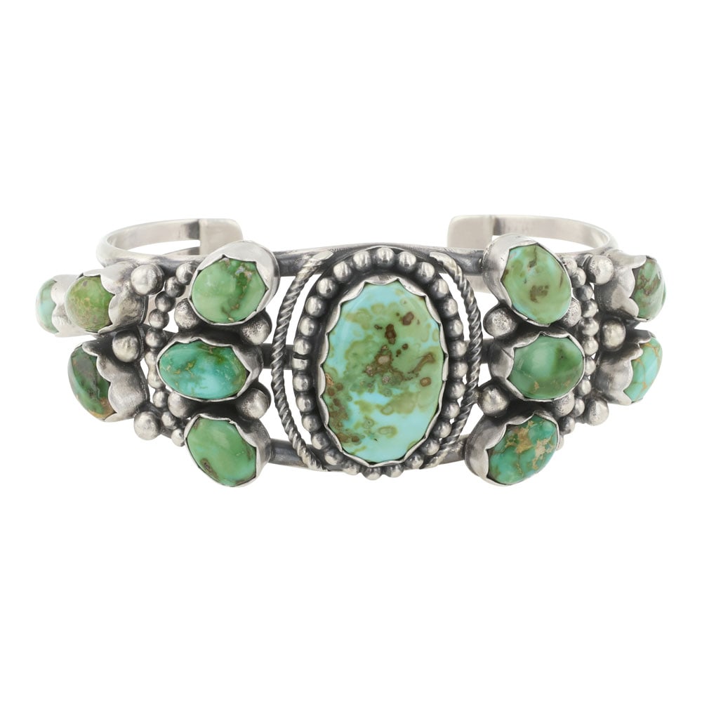 Ray Bennett Navajo Sonoran Gold Turquoise Cuff Bracelet (1 of 3)
