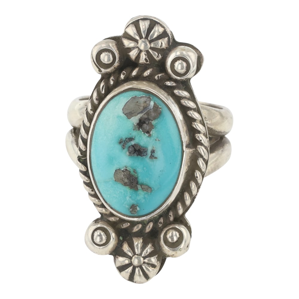 Boyd Ashley Navajo Blue Ridge Turquoise Ring (1 of 3)