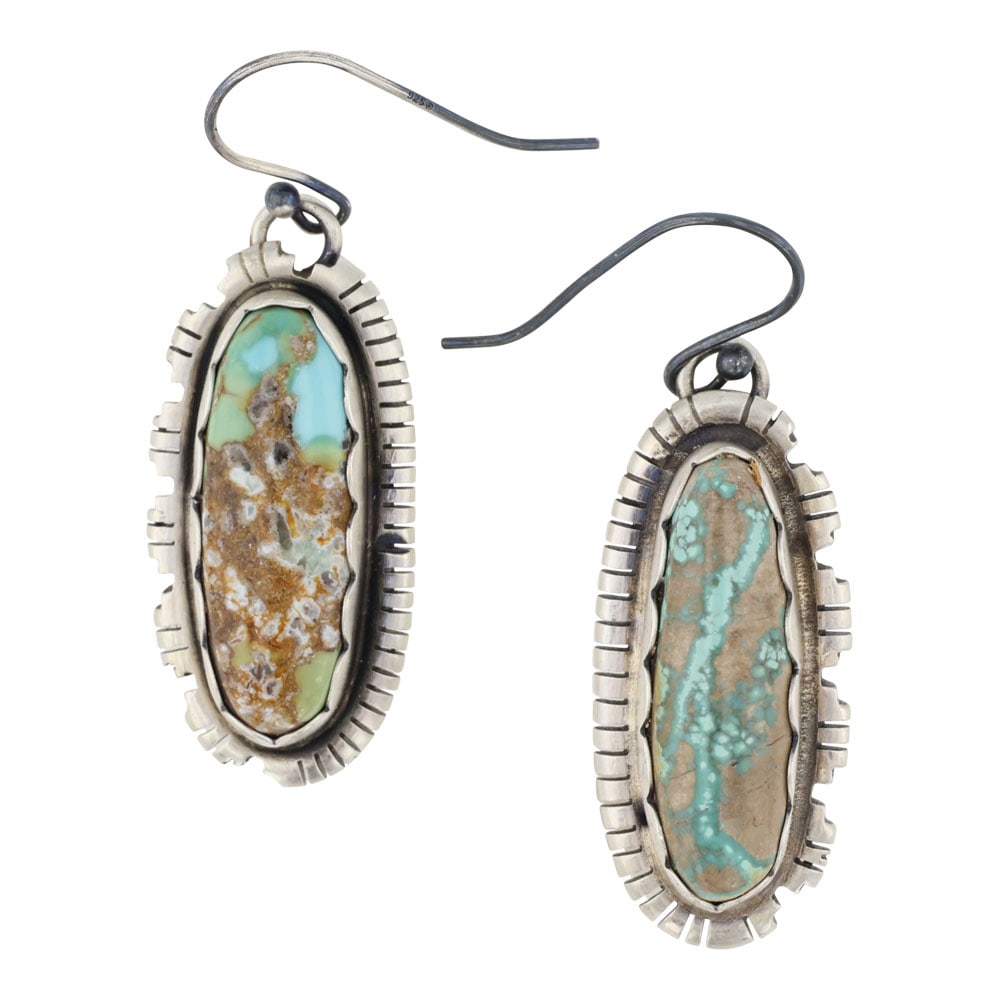 Randy Billy Navajo Nevada Turquoise Earrings (1 of 2)