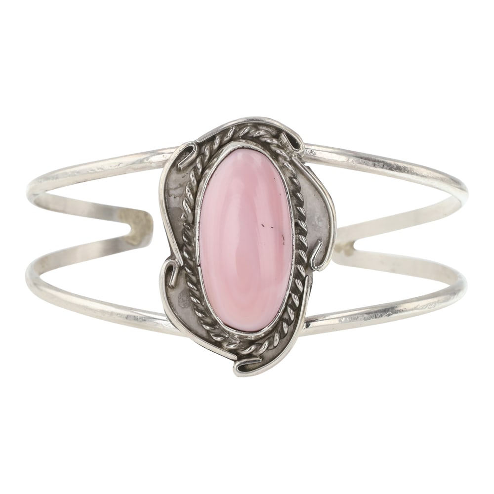 Navajo Pink Conch Shell Bracelet (1 of 3)