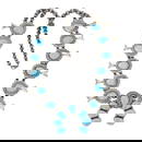 Bob Becenti Navajo Kingman Turquoise Large Masterpiece Squashed Blossom Necklace