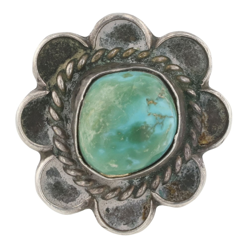 Vintage Navajo Nevada Turquoise Ring: Sterling Silver | Genuine Nevada Turquoise | Vintage Navajo Nevada Turquoise Ring | Navajo Native American Southwest Indian Jewelry | Good (no breaks or damages) | Approximate Weight: 5 | Ring: 7 size