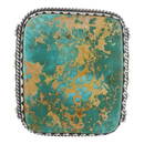 Mark Yazzie Navajo Gem Grade Royston Turquoise Specimen Cuff Bracelet