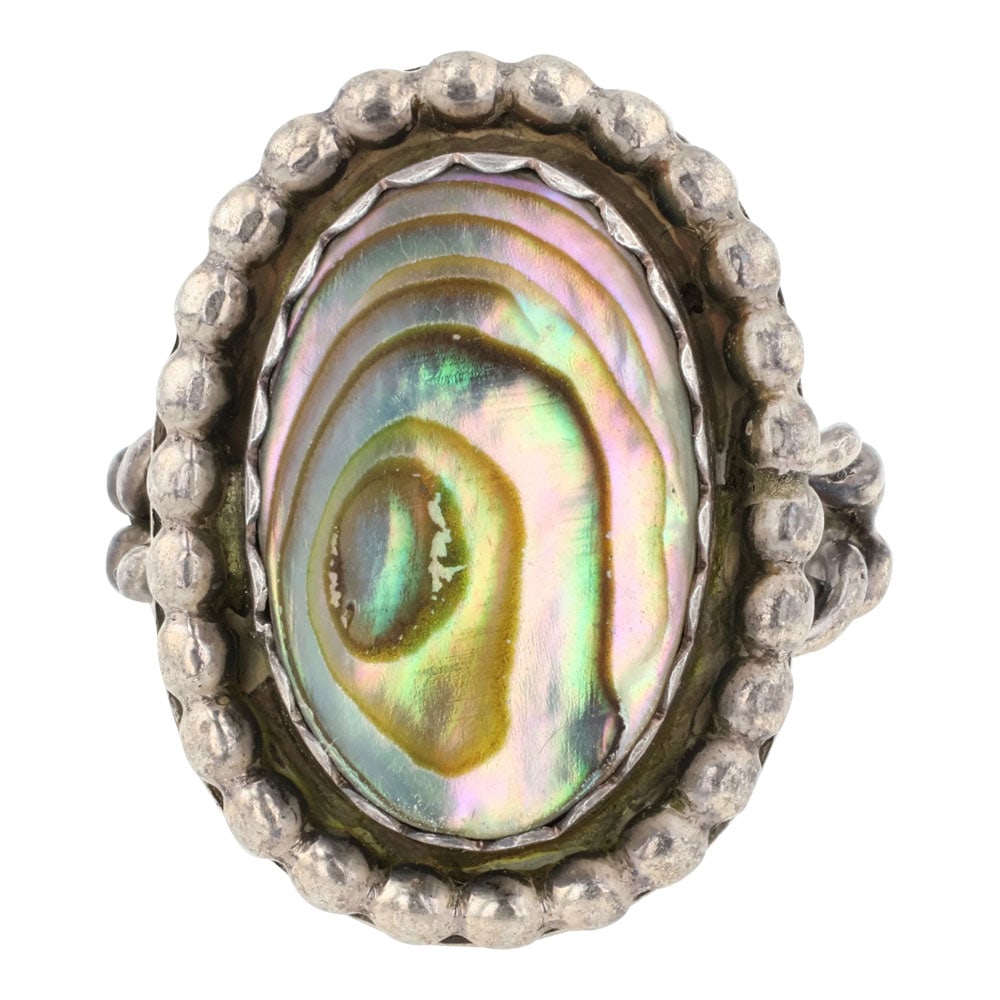 Vintage Navajo Abalone Shell Ring (1 of 3)
